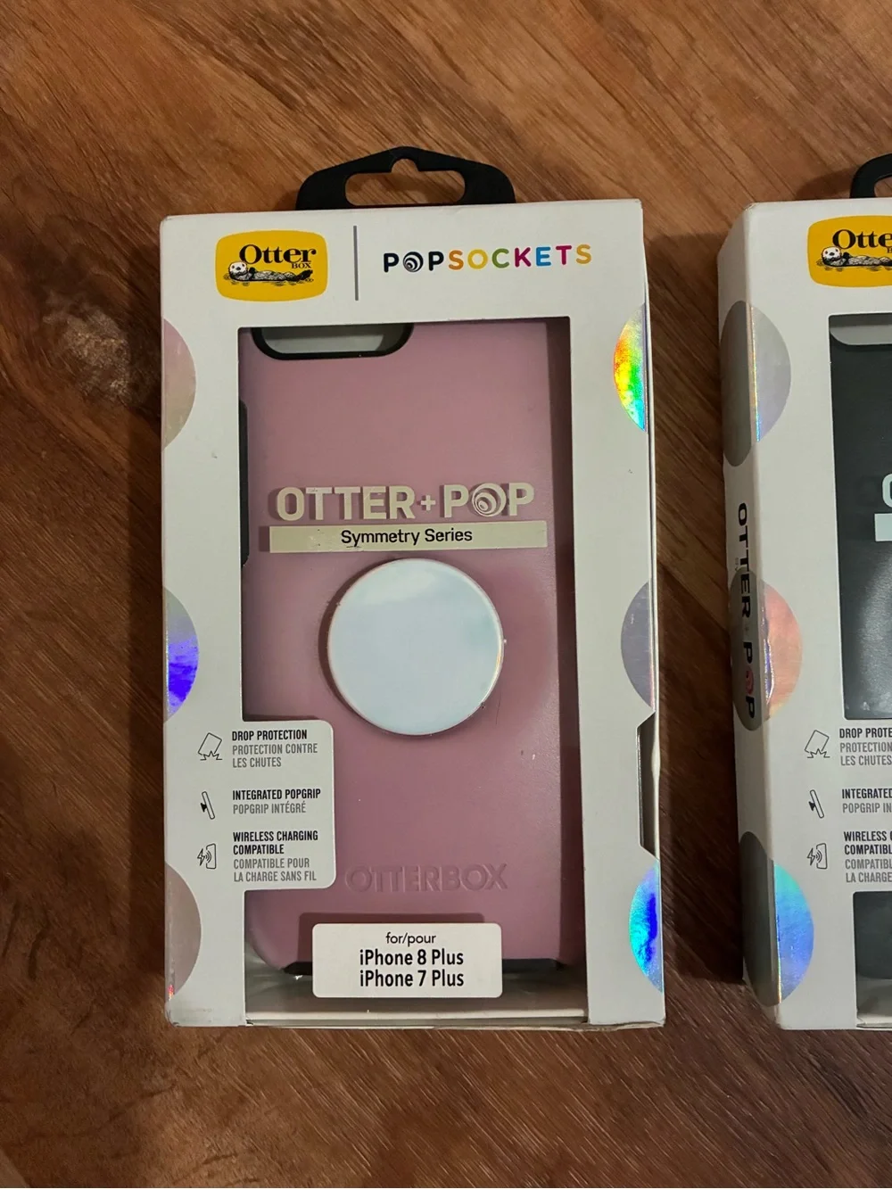 OtterBox Otter+Pop Symmetry Series Phone Case with PopSocket - Pink & Black